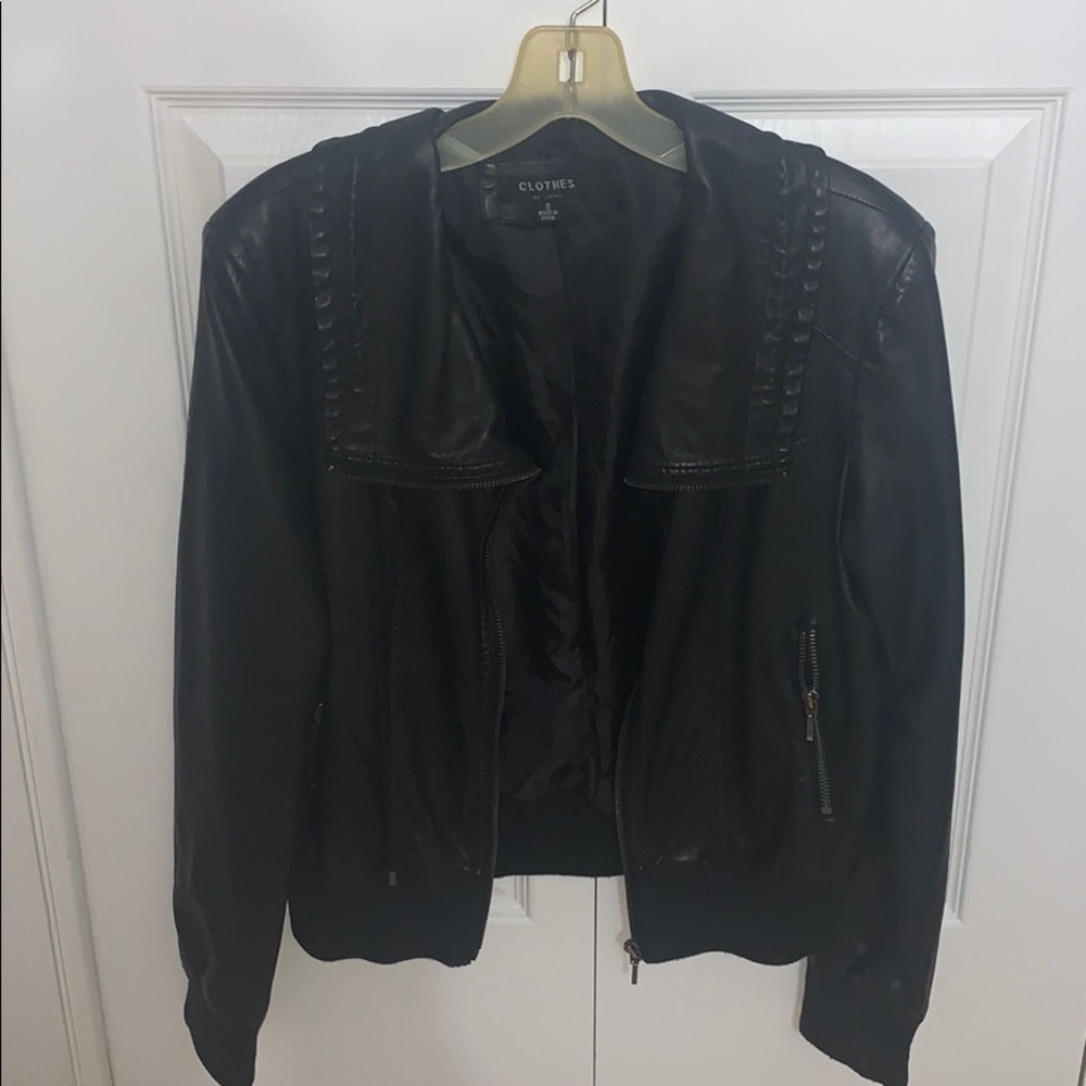 Retro leather jacket